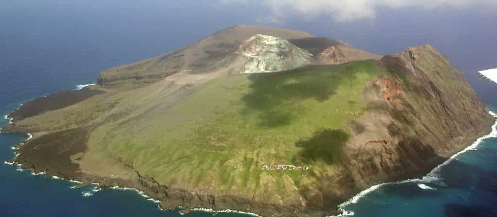 volcanic island landscape coastline