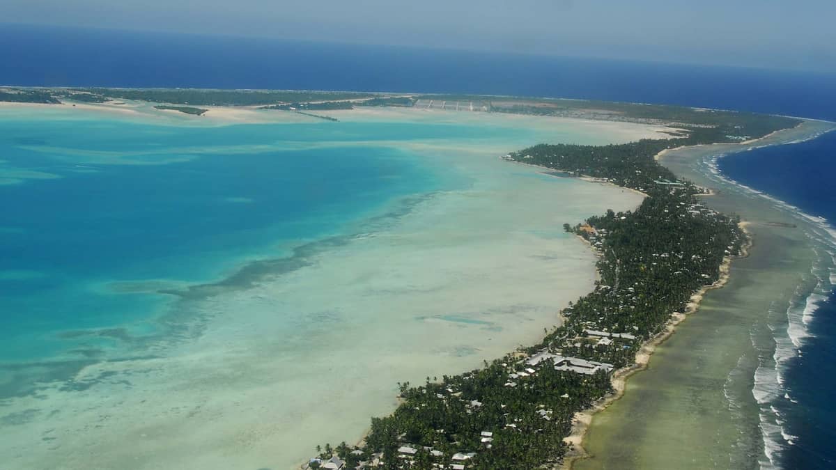 tropical islands coastline ocean view