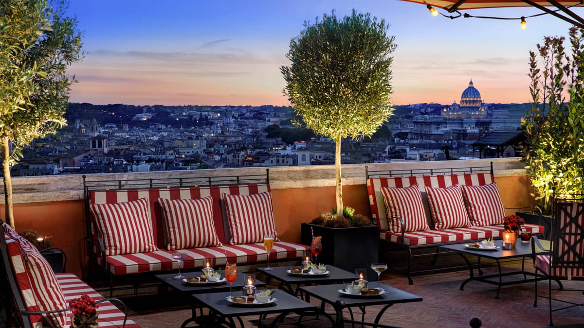 Hotel De La Ville, a Rocco Forte hotel, Italy — Hotel De La Ville, a Rocco Forte hotel - Cielo Rooftop Bar