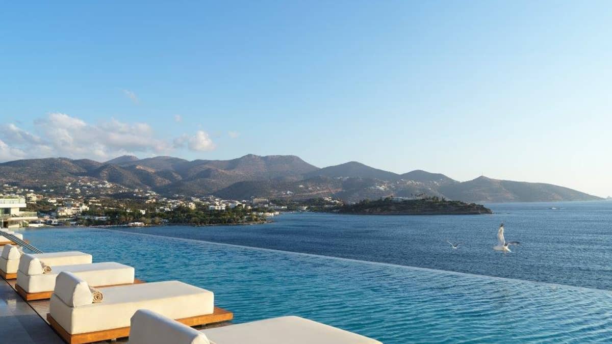 InterContinental Crete by IHG, Greece — InterContinental Crete by IHG - Adult-friendly rooftop infinity pool with panoramic views of Mirabello Bay (minimum age restriction of 14 years old)