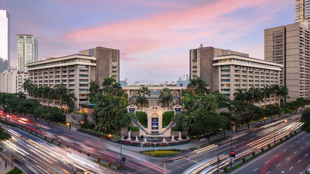 The Peninsula Manila, The Philippines — The Peninsula Manila - Hotel Facade