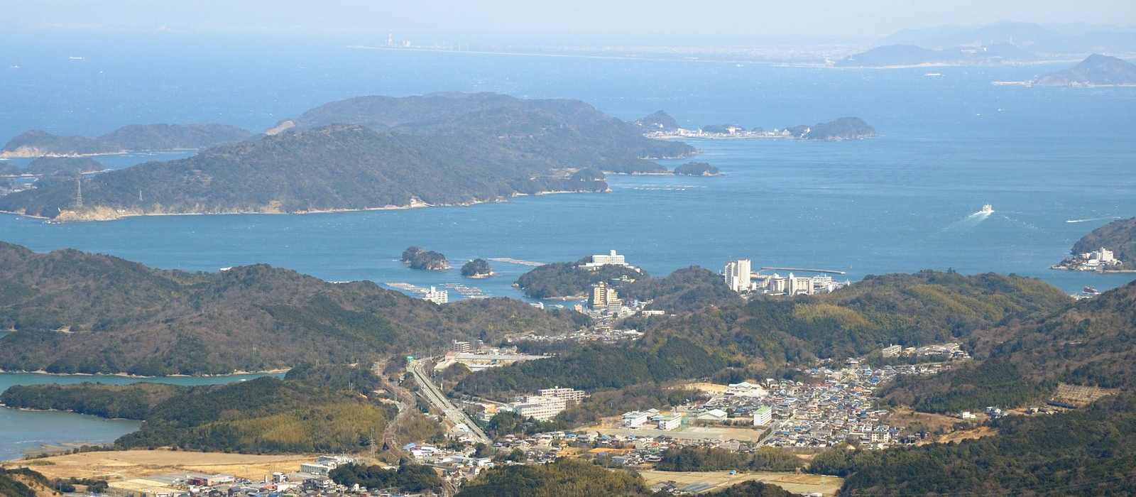 coastal town islands view