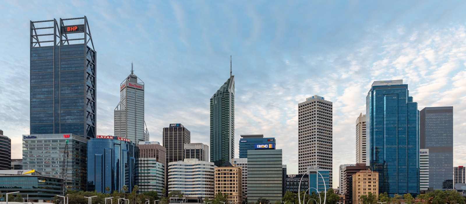 cityscape harbor skyline buildings
