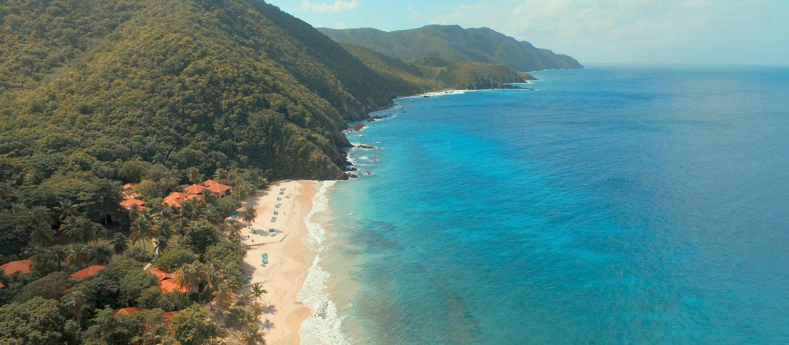 tropical beach coastline resort