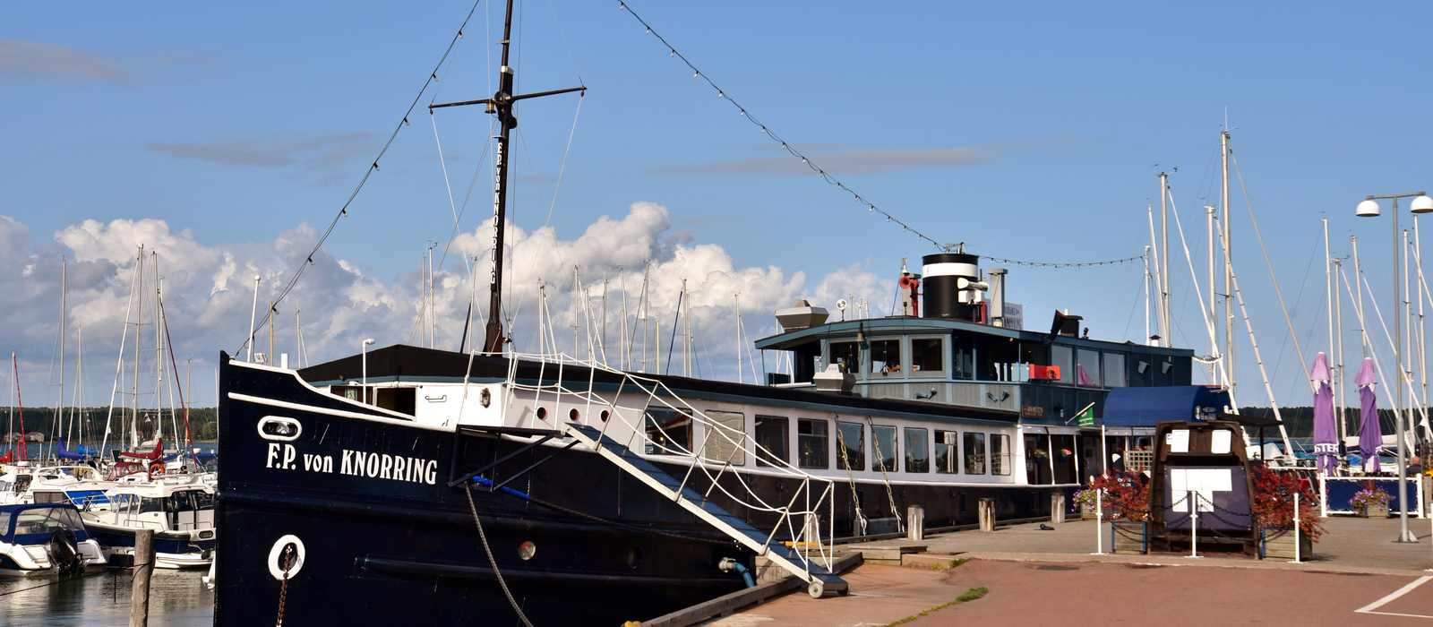historic ship harbor view
