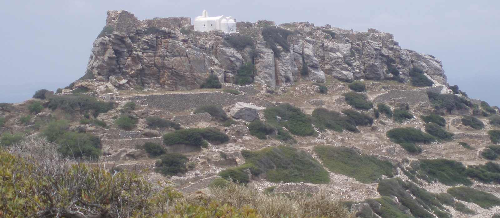 historic ruins church hillside