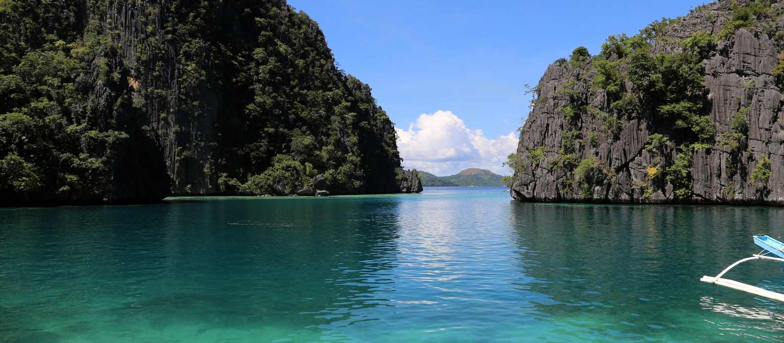 limestone islands and clear water