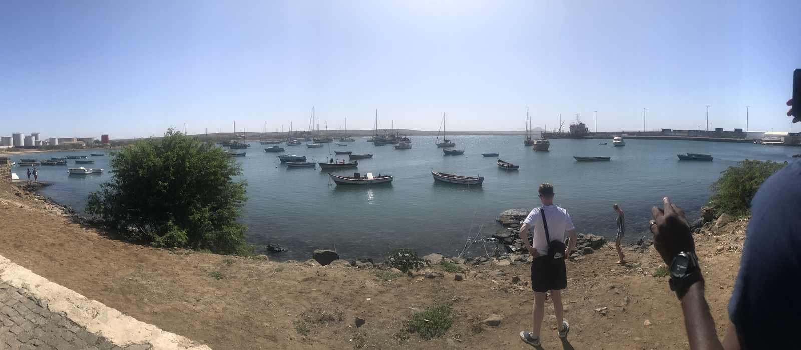 harbor boats coastline ships