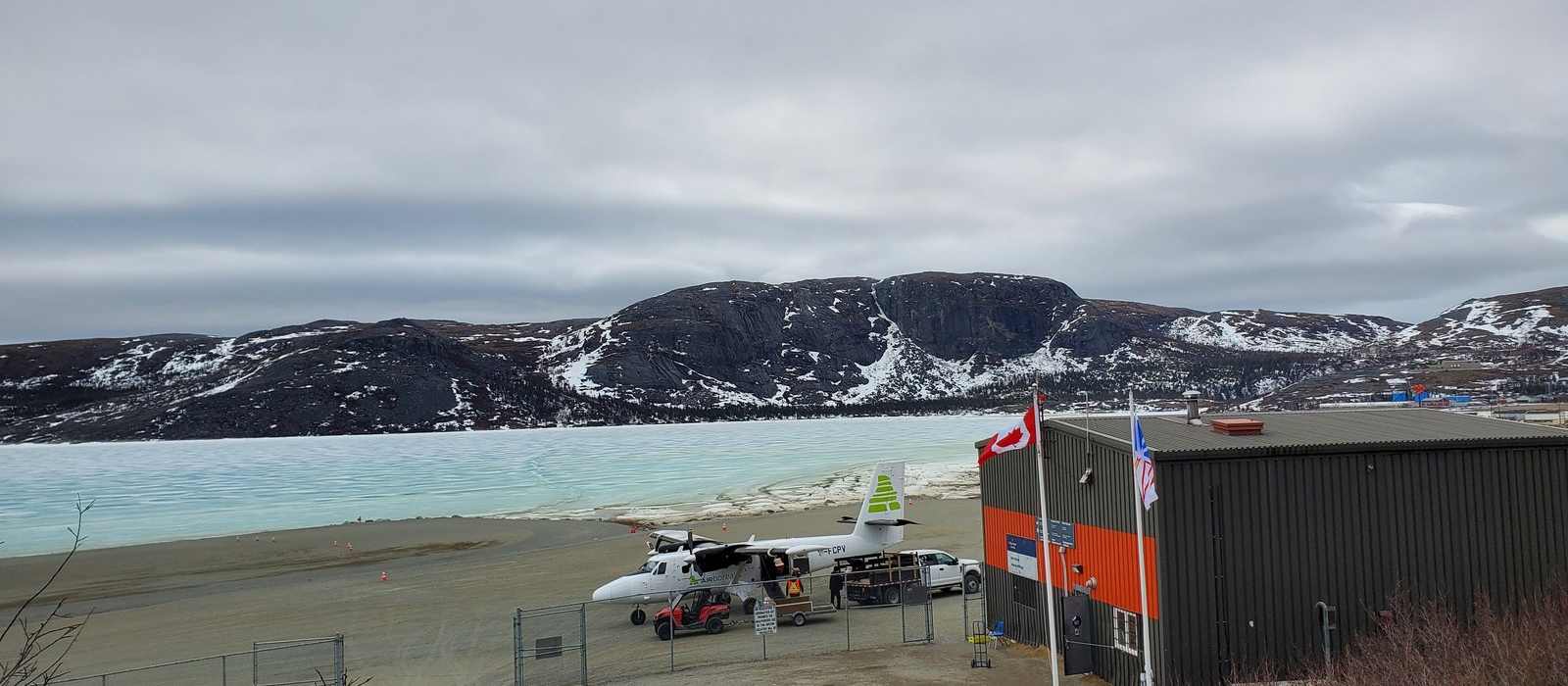 arctic landscape airport coastline