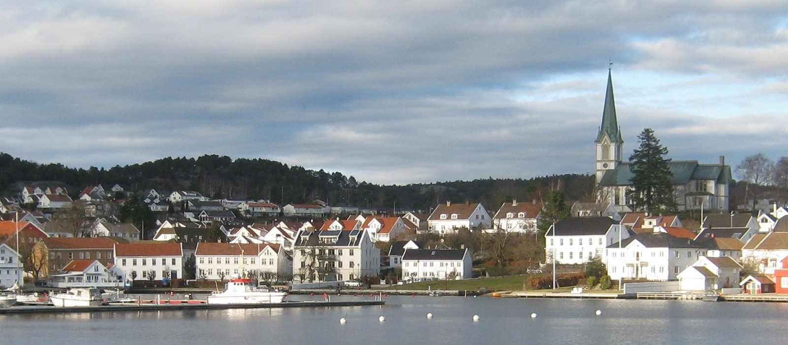 harbor town church view