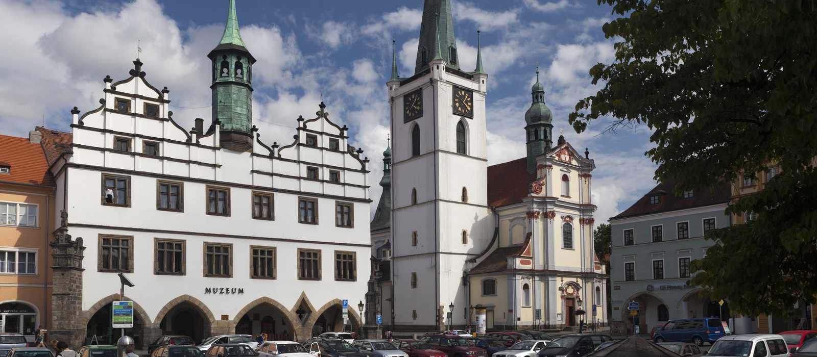 town square historic buildings church