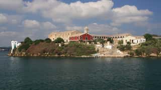 coastal buildings and water