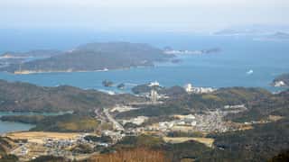 coastal town islands view