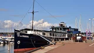 historic ship harbor view
