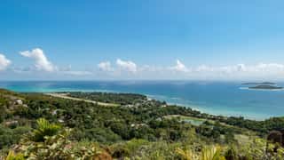 coastal landscape islands ocean sky