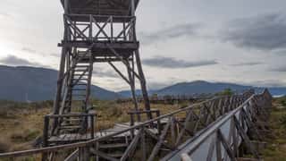 boardwalk observation tower landscape