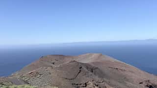 volcanic crater ocean view