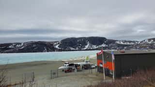 arctic landscape airport coastline