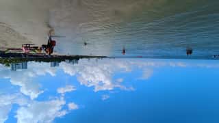 beach cityscape ocean sky