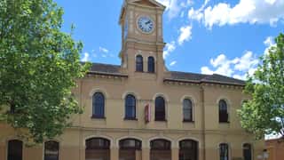 historic building clock tower