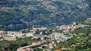 hillside town view