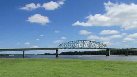 bridge over water landscape