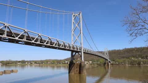 bridge river landscape