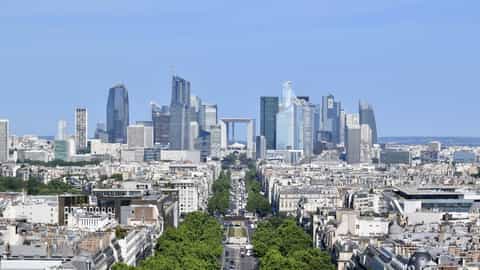 cityscape modern architecture paris