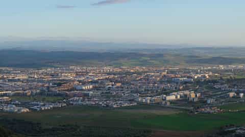 cityscape hill landscape view