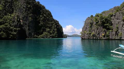 limestone islands and clear water
