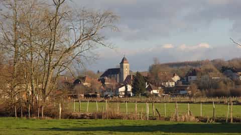 village church landscape