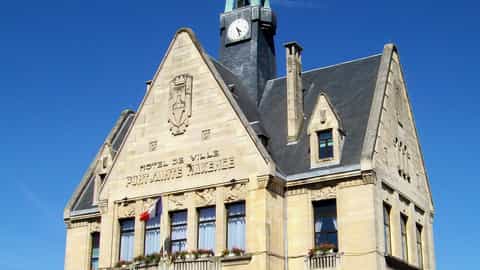 town hall clock tower architecture
