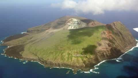 volcanic island landscape coastline