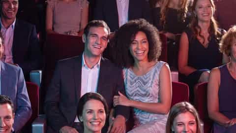 People watch a show in a theater - MSC Grandiosa, MSC Cruises
