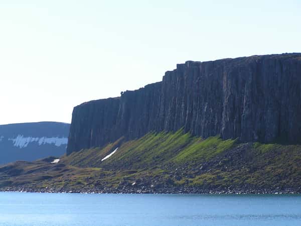 coastal cliffs water landscape
