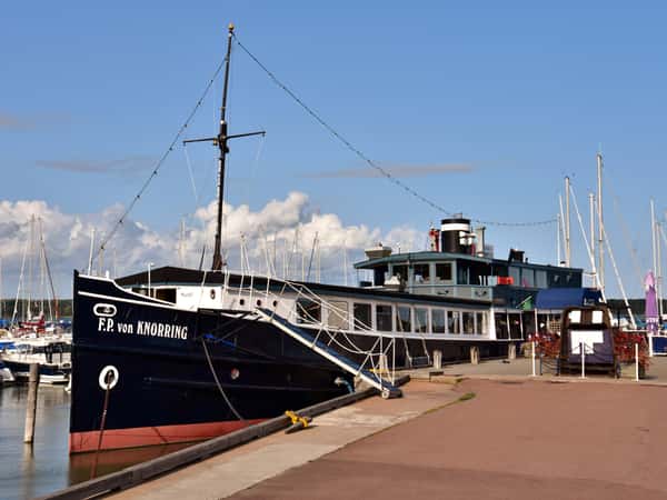 historic ship harbor view