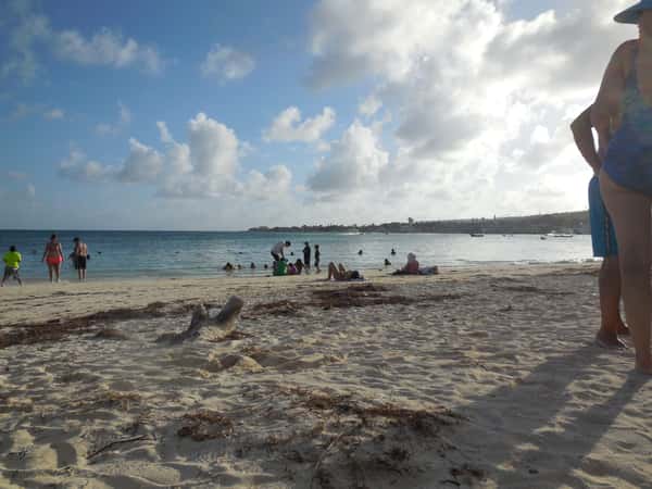 beach ocean people sky