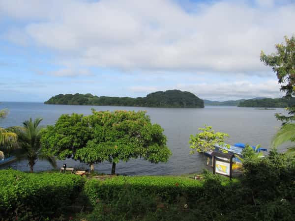 lake and island landscape