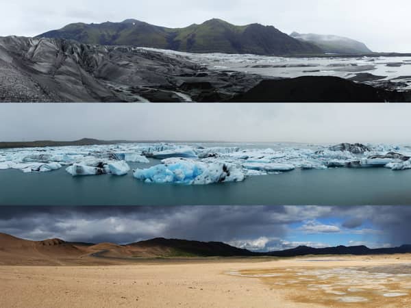 glacier iceberg mountain landscape