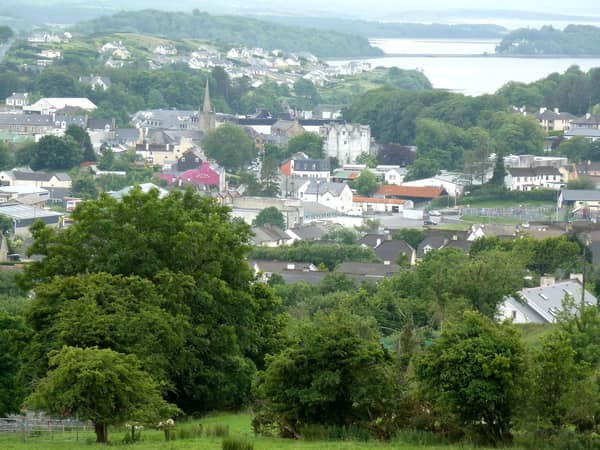 town and water view