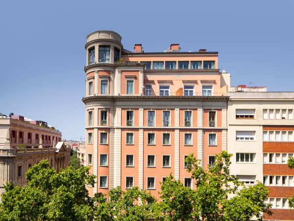 Le Méridien Barcelona, Spain — Le Méridien Barcelona - Hotel Facade - Recognized as a Monument