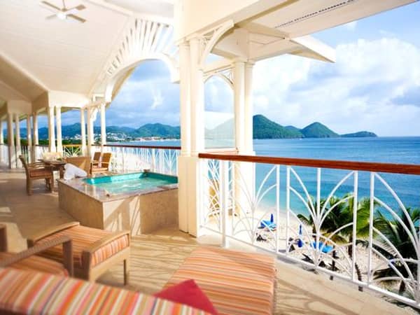 The Landings Resort & Spa, St. Lucia — The Landings Resort & Spa - One of the two spacious terraces with plunge pool.