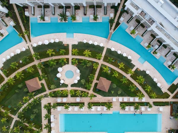 Paradisus Grand Cana hotel, Dominican Republic — Paradisus Grand Cana hotel - Pool aerial