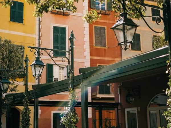 Splendido Mare, A Belmond Hotel, Portofino, Italy — Splendido Mare, A Belmond Hotel, Portofino - Colourful facades of the neighbouring houses in Portofino