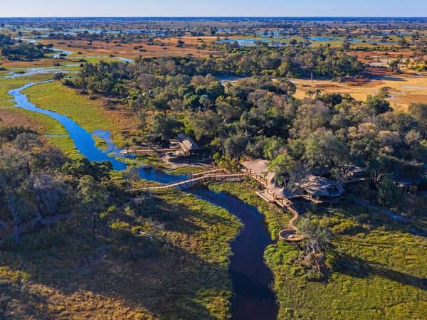 Xigera Safari Lodge, Botswana — Xigera Safari Lodge - Aerial View