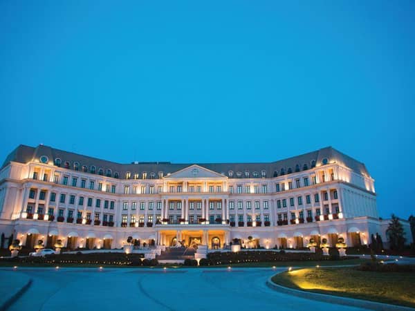 Nemacolin, United States — Nemacolin - Chateau Front View in Evening