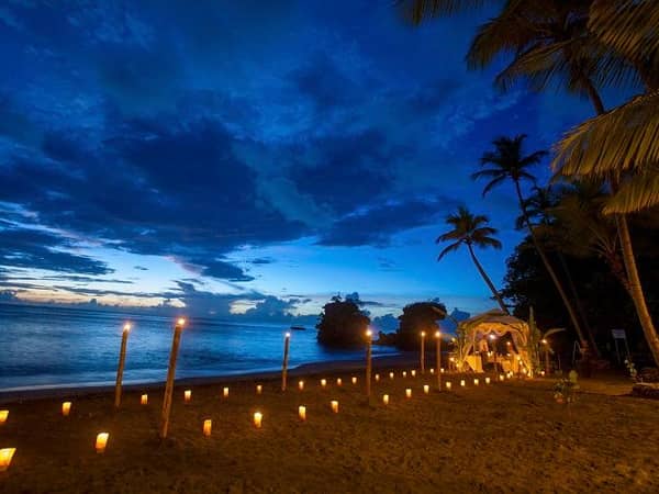 Anse Chastanet, St. Lucia — Anse Chastanet - Private dinners are available to celebrate special occasions.