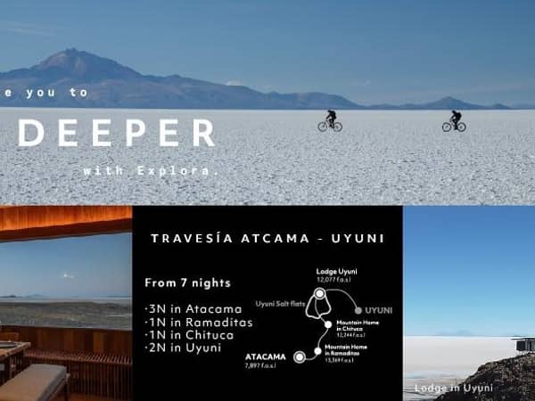 Explora Travesia Atacama-Uyuni, Bolivia — Explora Travesia Atacama-Uyuni - Route Travesía Atacama Desert to Salt Flat of Uyuni, Bolivia with Explora