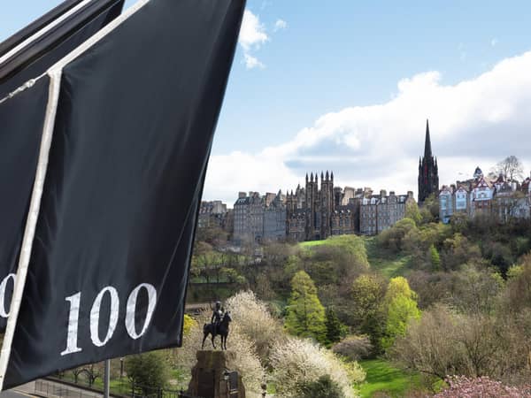 100 Princes Street, Scotland — 100 Princes Street - View from the hotel - overlooking the Royal Mile and Princes Street Gardens
