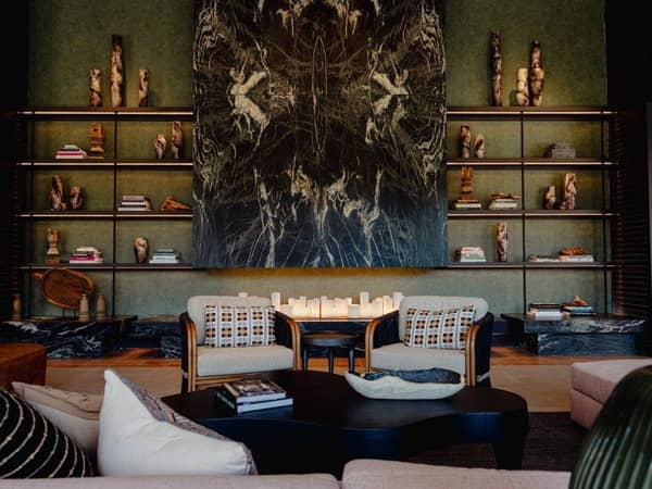 Kimpton Santo – San Antonio Riverwalk, United States — Kimpton Santo – San Antonio Riverwalk - Living Room for Hotel guests, where social hour and daily coffee is served.